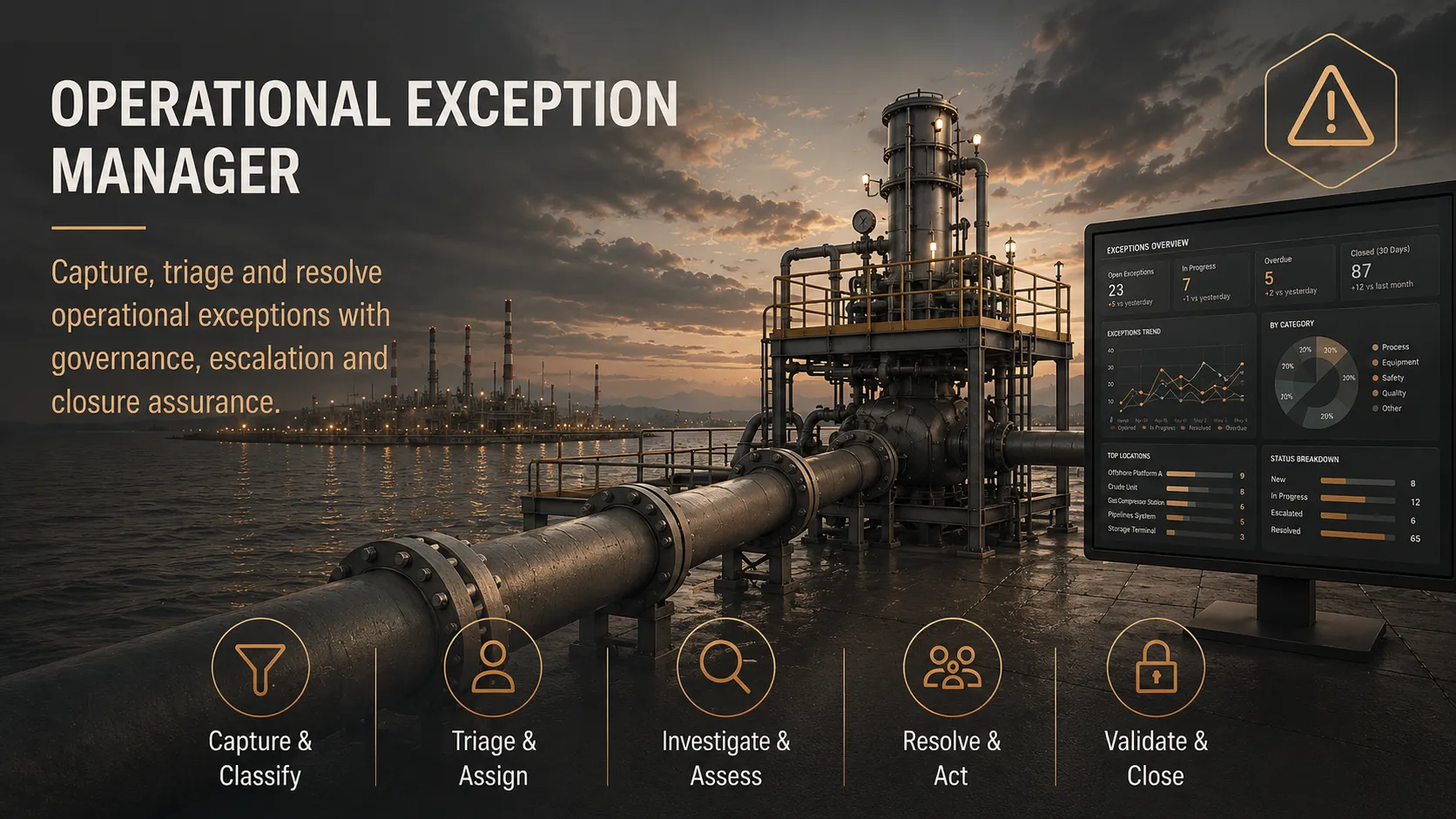 Operational Exception Manager interface