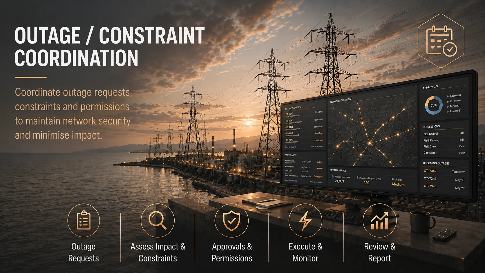 Outage & Constraint Coordination interface