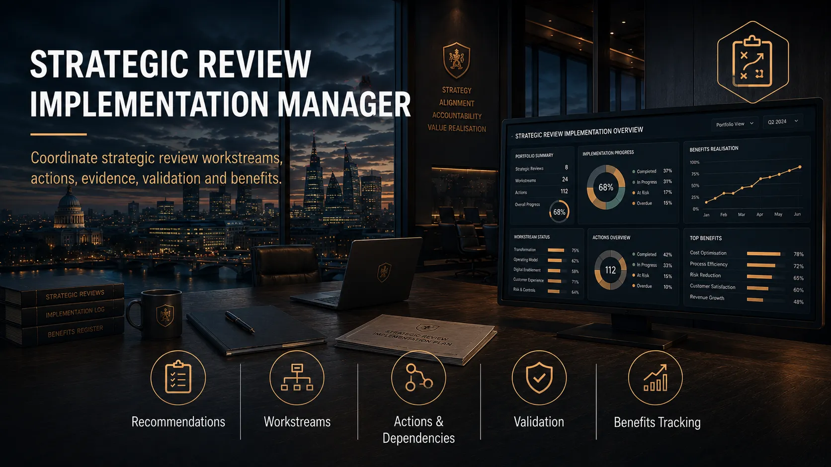 Strategic Review Implementation Manager interface
